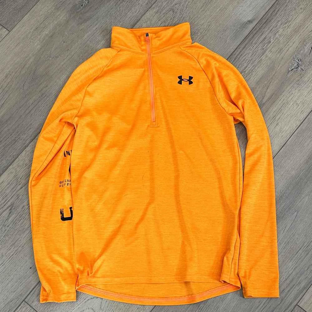 Under Armour Vibrant Orange Half-Zip Top